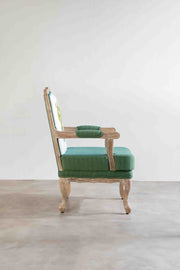 ARMCHAIRS & ACCENTS French Bergere Teak Wood Armchair