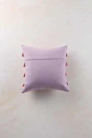 PRINTED CUSHIONS Fringe Face Lavender (41 CM X 41 CM) Cushion Cover