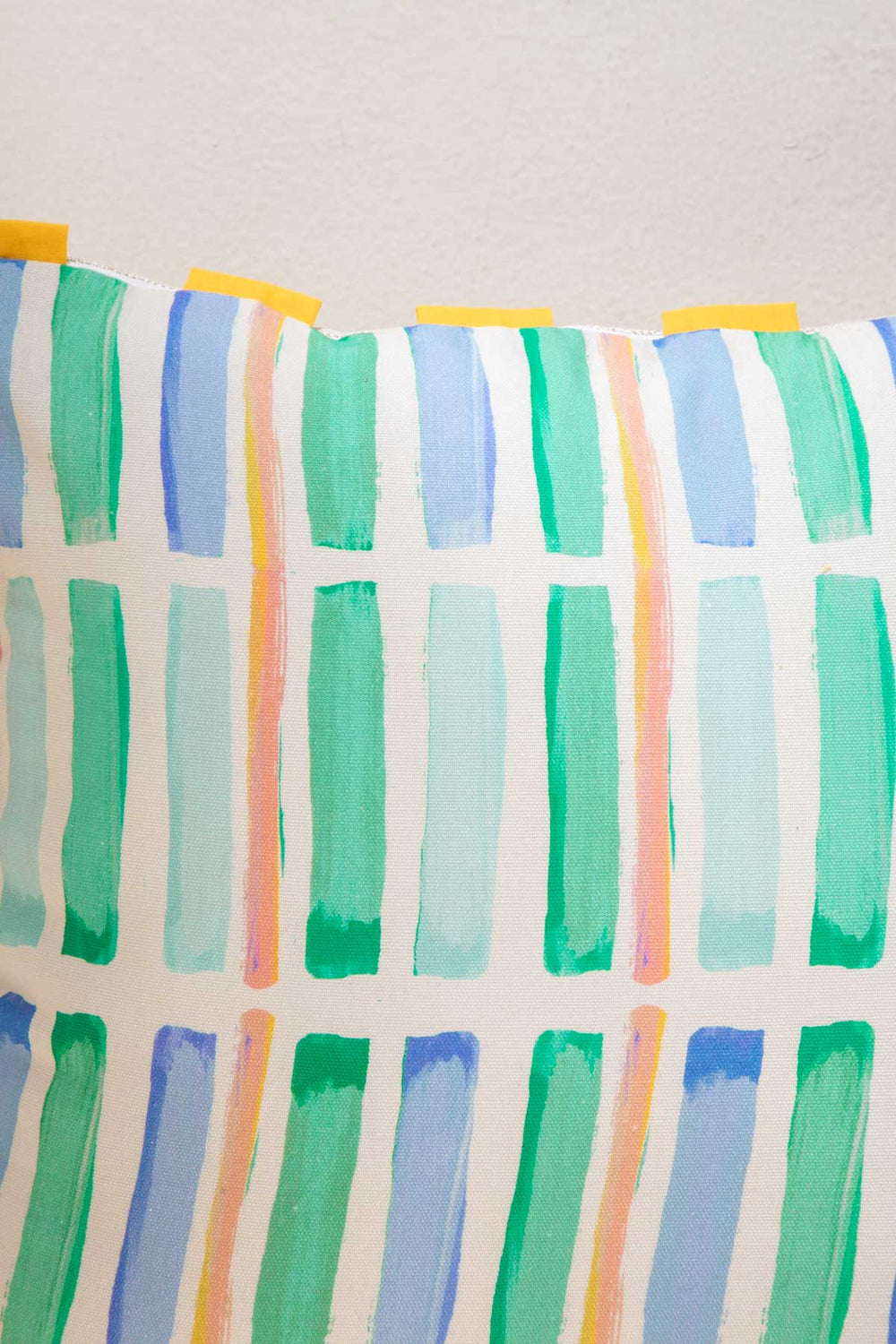 PRINT & PATTERN CUSHIONS Geo Block Celadon Green Cushion Cover (46 Cm X 46 Cm)