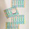 Geo Block Celadon Green Table Mat (Set Of 4)