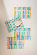 TABLE MATS Geo Block Celadon Green Table Mat