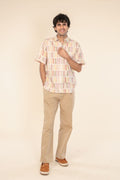 SHIRTS Geo Blocks Printed Shirt (Sand Lines)