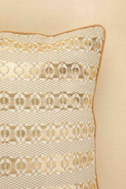 PRINT & PATTERN CUSHIONS Geo Lunar Gold Cushion Cover (46 Cm X 46 Cm)