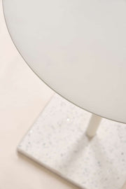 SIDE TABLES Geoglee Round Ivory Side Table (Metal)