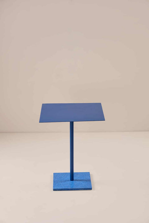 SIDE TABLES Geoglee Square Blue Side Table