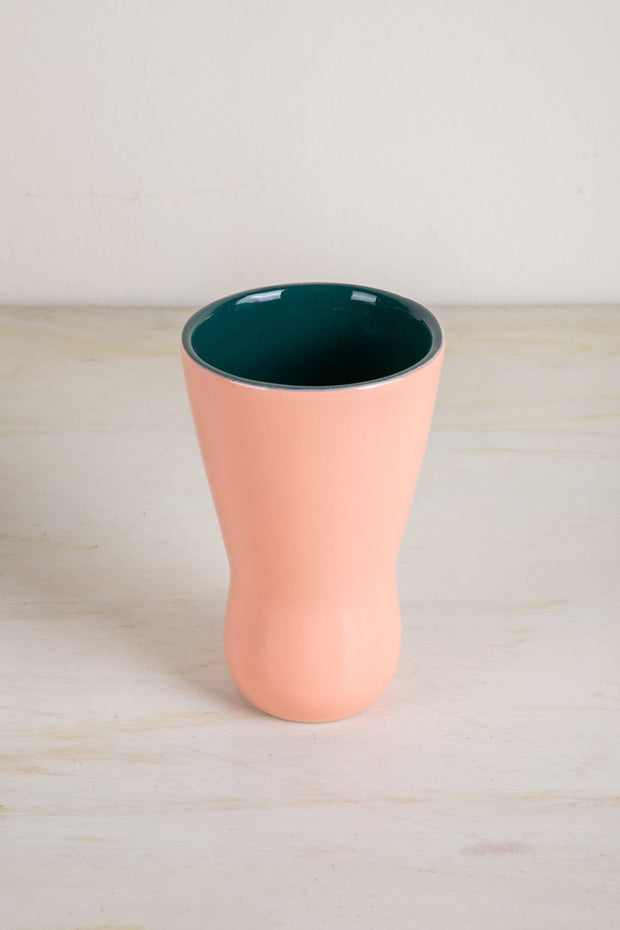 FLOWER VASES Pink Glass Ceramic Vase