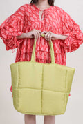 POCHETTE BAGS Glass Satin Bag (Lime Light)