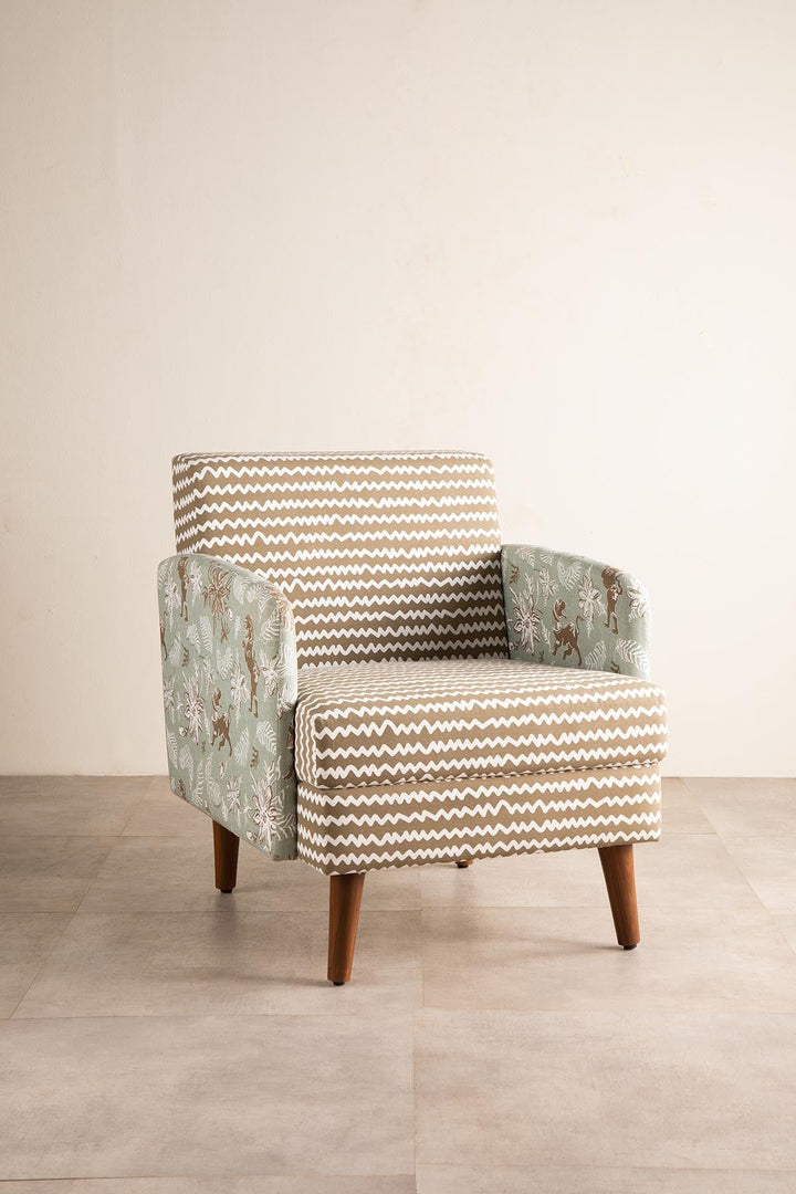 ARMCHAIRS & ACCENTS Glider Teak Wood Armchair