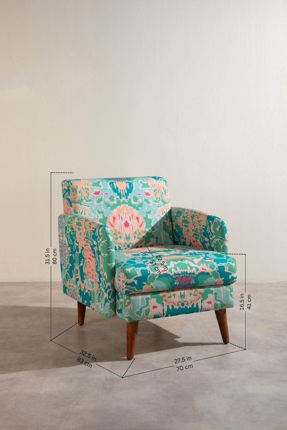 Rorschach Blue Fabric