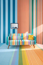 Glider Sofa in Nu Happy Green Fabric