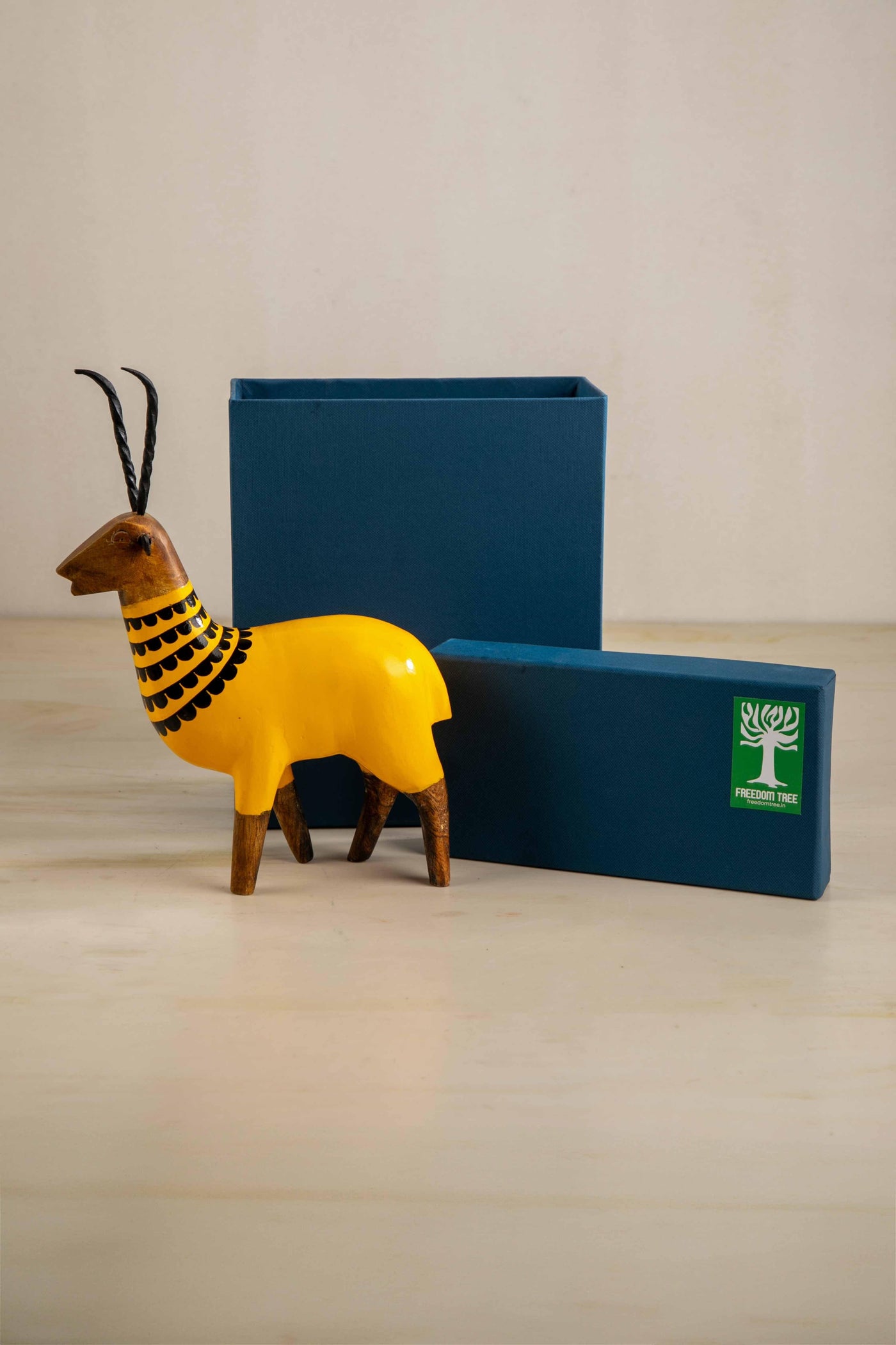 FIGURINES Golden Buck Hand Painted Animal Figurine