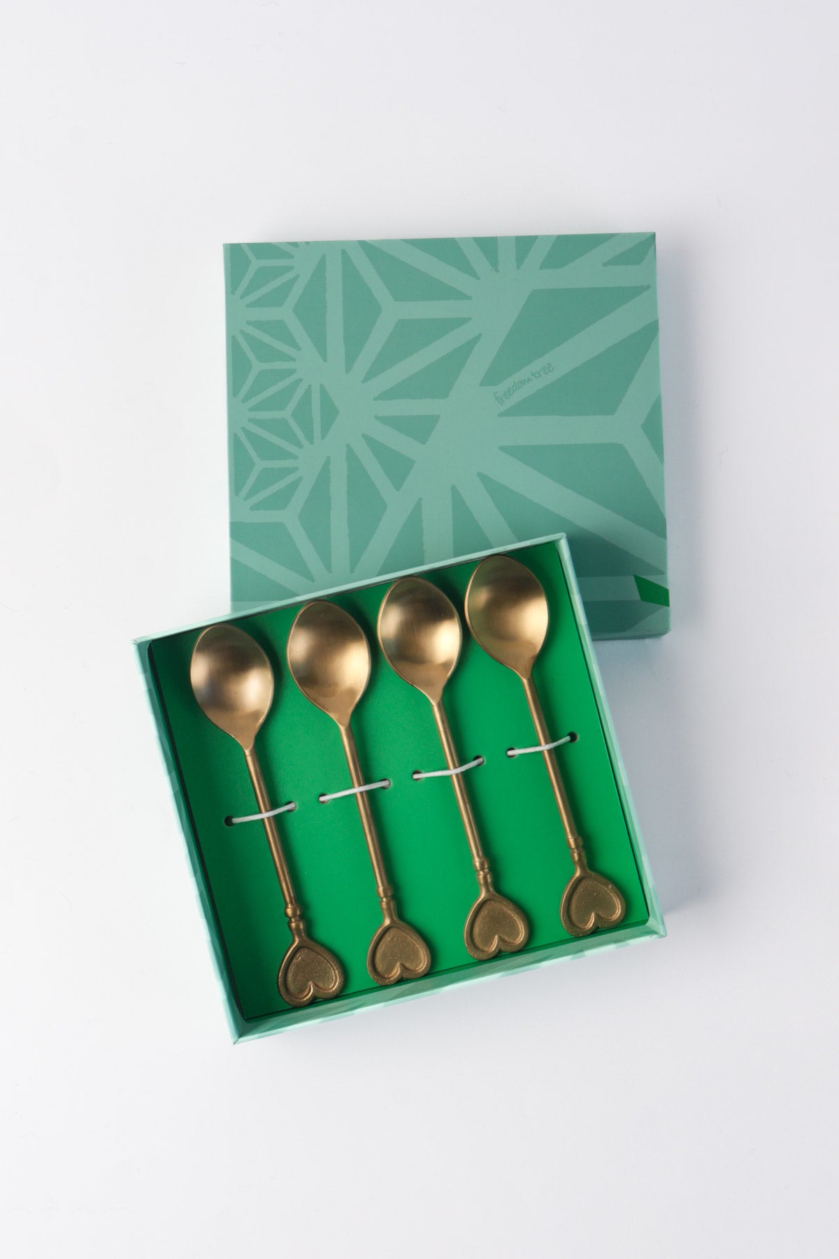 PERSONAL CUTLERY SET Golden Heart Dessert Spoon Set