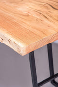 DINING TABLES T Grid  Acacia Wood And Metal Dining Table