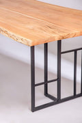 DINING TABLES T Grid  Acacia Wood And Metal Dining Table