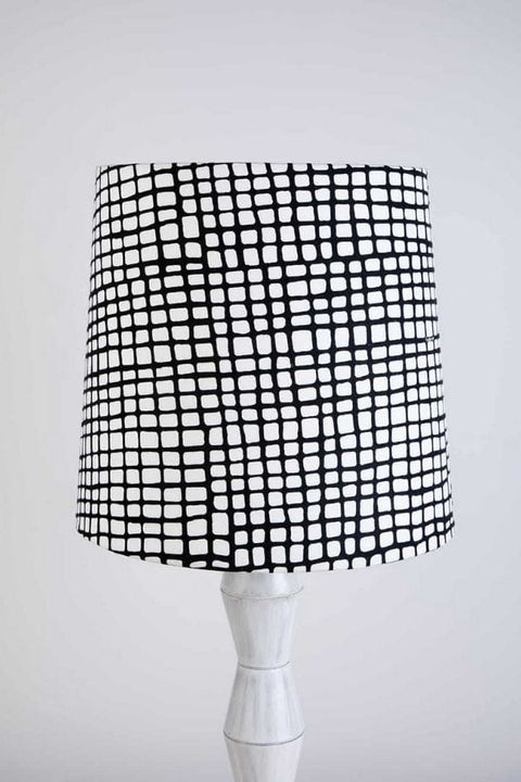 LAMPSHADES Grille Fabric Medium Taper Lampshade