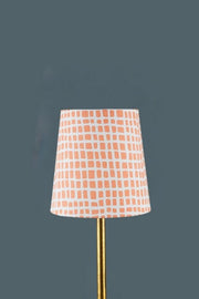 LAMPSHADES Grille Tiny Taper Lampshade (Soft Pink And White)