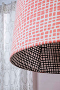 LAMPSHADES Grille Large Drum Lampshade (Soft Pink)