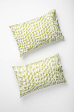 PILLOWS & SHAMS Grills Field Green Pillow Cover Set (Set of 2)