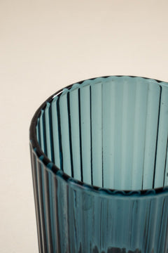 DRINKING GLASSES Groovy Aqua Blue Water Glass (Set Of 2)