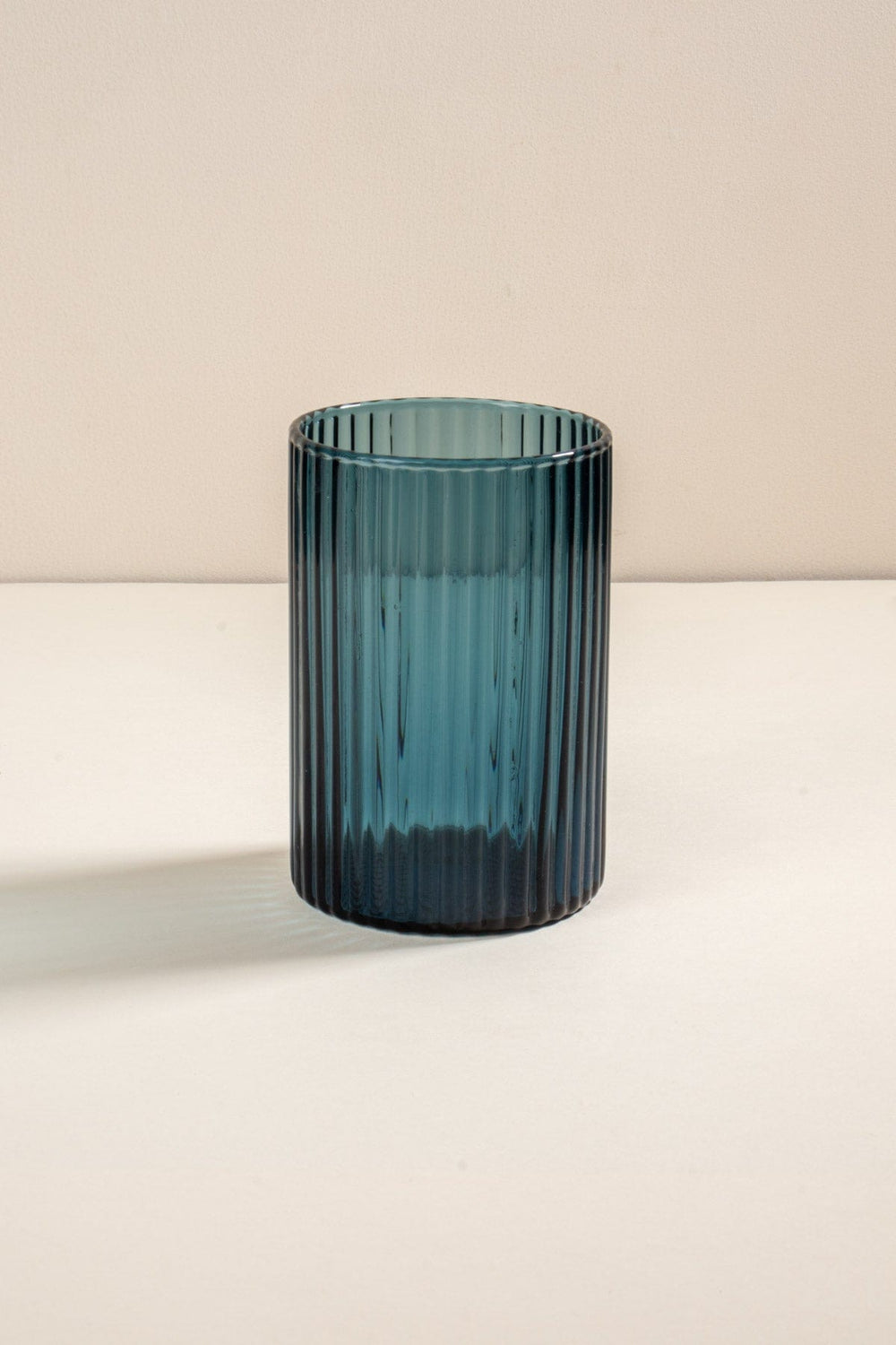 DRINKING GLASSES Groovy Aqua Blue Water Glass (Set Of 2)