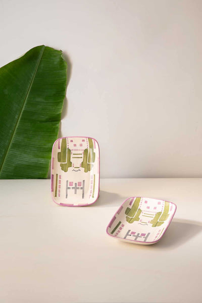 SERVING PLATTERS Gyamati Ceramic Nut Tray (Set Of 2)