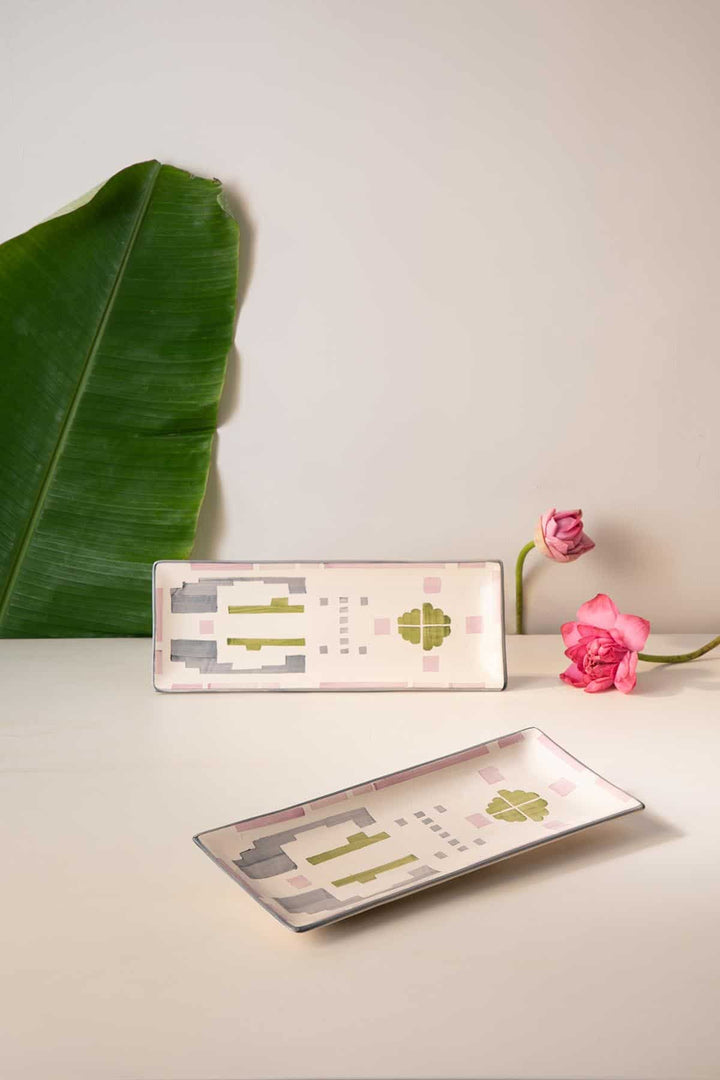 SERVING PLATTERS Gyamati Ceramic Rectangular Platter