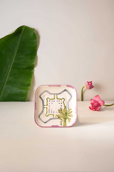 SERVING PLATTERS Gyamati Ceramic Square Platter (Set Of 2)