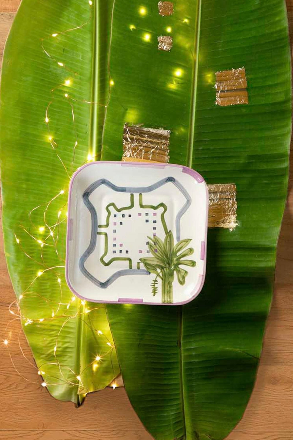 SERVING PLATTERS Gyamati Ceramic Square Platter (Set Of 2)