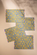 TABLE MATS Gyamati Grey Yellow Table Mat (Set Of 4)