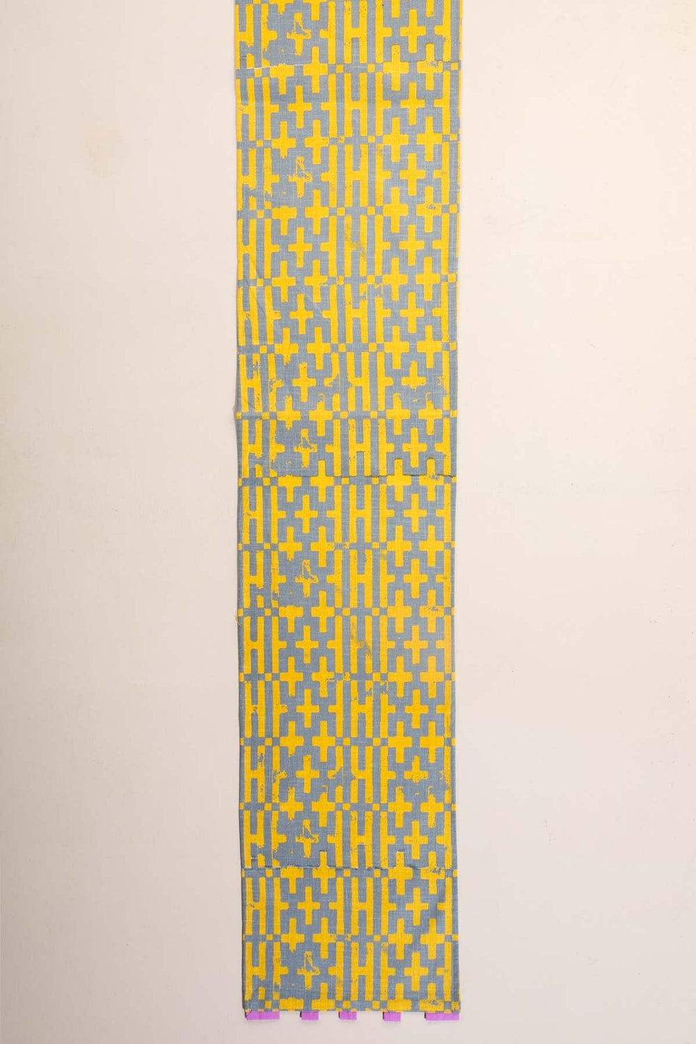 TABLE RUNNERS Gyamati Grey Yellow Table Runner