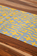 TABLE RUNNERS Gyamati Grey Yellow Table Runner