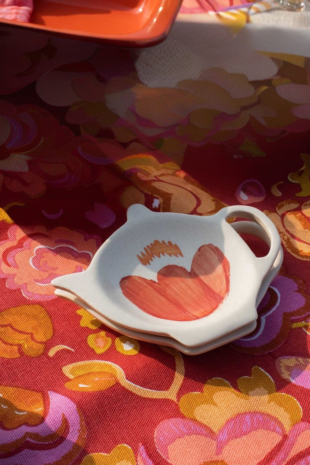 DINING ACCESSORIES Gypsy Rose Orange Tea Bag Thinggy (Set Of 2)