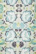 PRINT & PATTERN UPHOLSTERY FABRICS Gypsy Rose Misty Blue Printed Upholstery Fabric