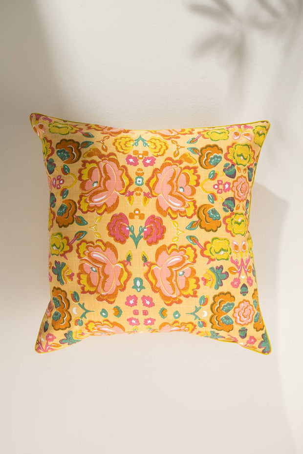 PRINT & PATTERN CUSHIONS Gypsy Rose Multi-Colored Cushion Cover (61 Cm X 61 Cm)