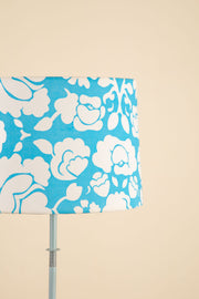 LAMPSHADES Gypsy Rose Medium Taper Drum Lampshade (Aqua Blue)