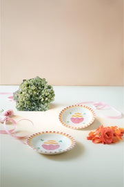 SNACK PLATES Gypsy Rose Ceramic Tapas Plate (Set Of 2)