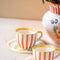 Gypsy Rose Ceramic Tea Cup And Saucer Set (Set Of 2)