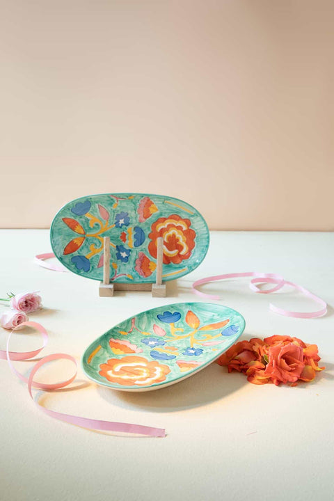 WALL PLATES Gypsy Rose Oval Wall Plate