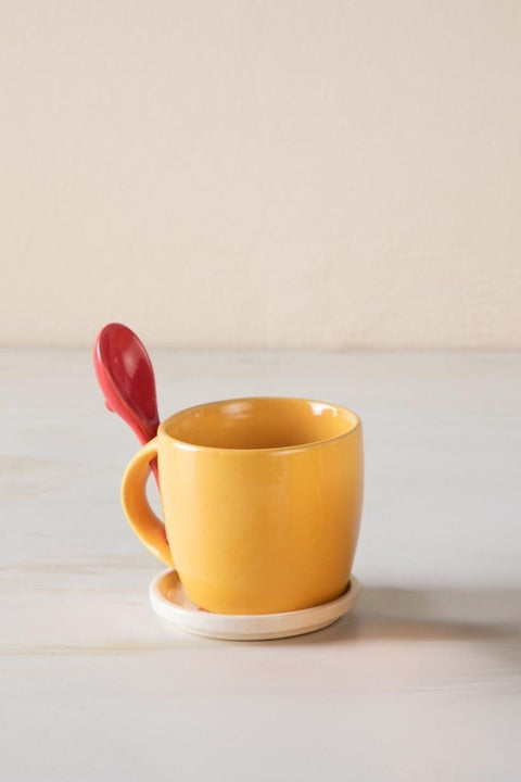 MUGS & CUPS Gypsy Rose Coffee Mug With Spoon