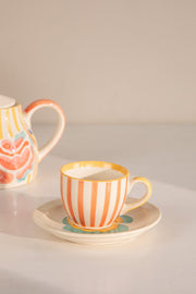 TEA TIME Gypsy Rose Multi-Colored Tea Set