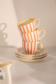 TEA TIME Gypsy Rose Multi-Colored Tea Set