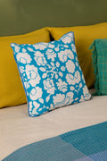 PRINT & PATTERN CUSHIONS Gypsy Rose Aqua Blue Cushion Cover (41 Cm X 41 Cm)