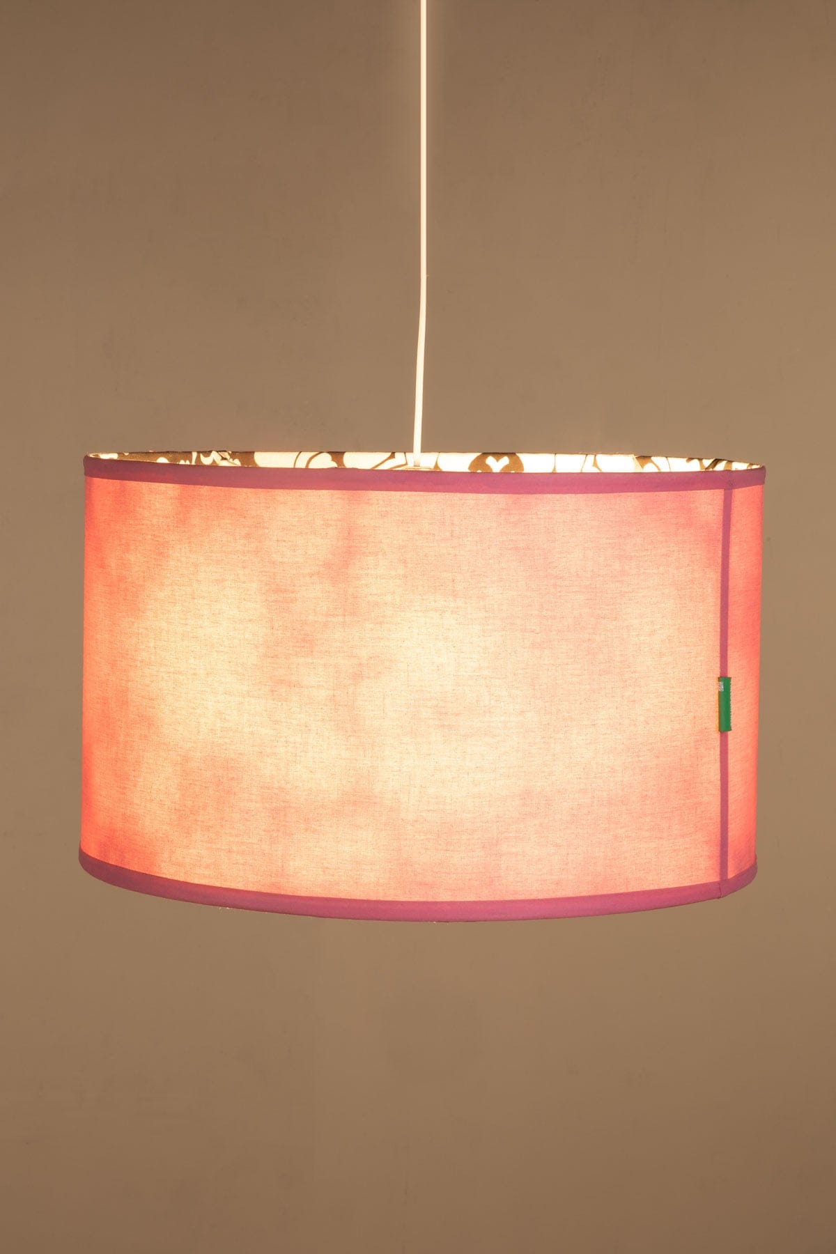 PENDANT LAMPS Gypsy Rose Extra Large Drum Pendant (Pink)