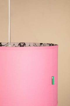 PENDANT LAMPS Gypsy Rose Extra Large Drum Pendant (Pink)