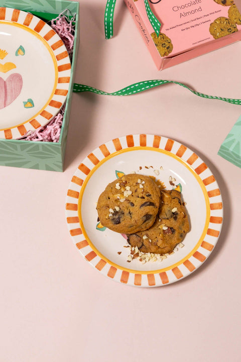 GIFT SETS Gypsy Rose Tapas Plates with Le15 Cookies Gift Set