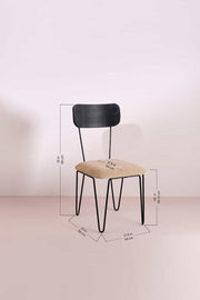 DINING CHAIRS Hair Pin Chair (Mango Wood And Metal)