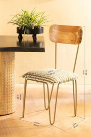 DINING CHAIRS Hairpin Mango Wood And Metal Chair