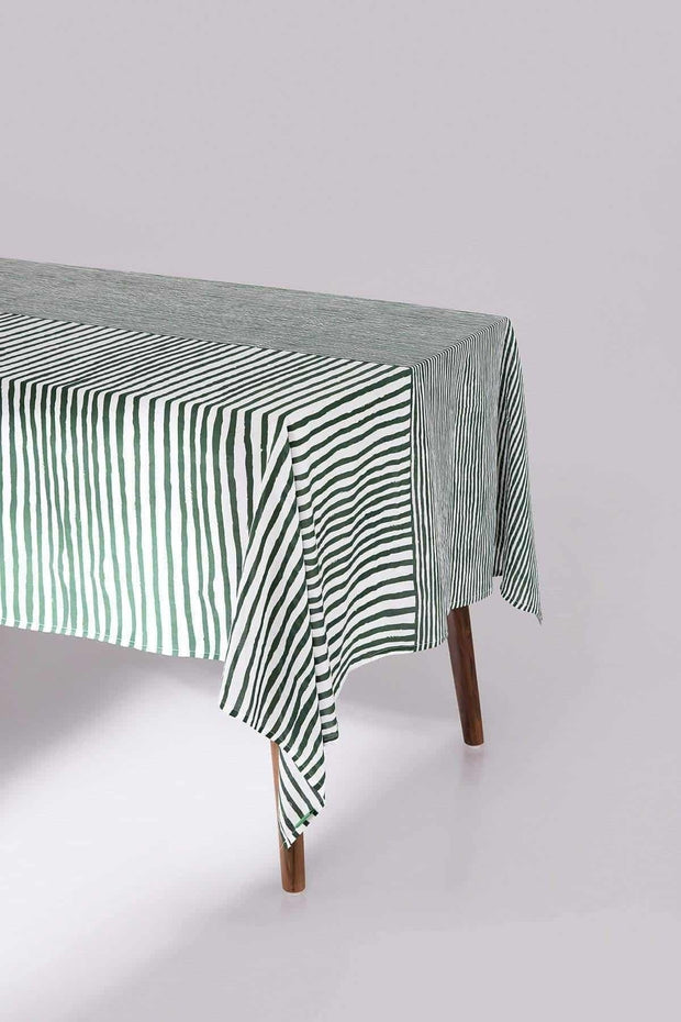 TABLE CLOTHS Half And Half Green Table Cloth