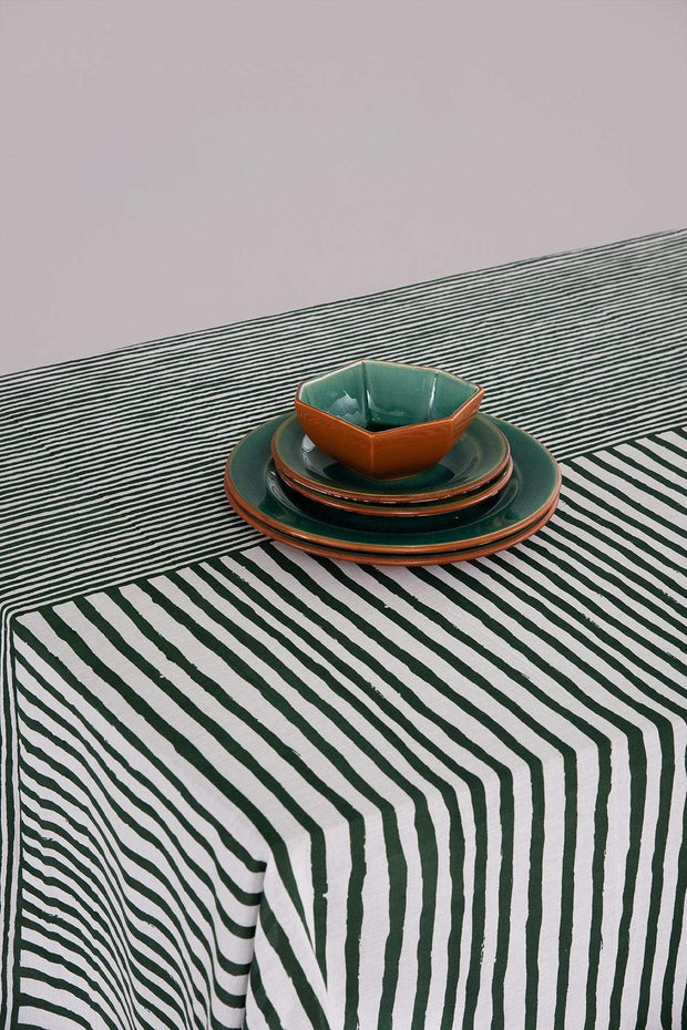 TABLE COVERS Half And Half Green Table Cover