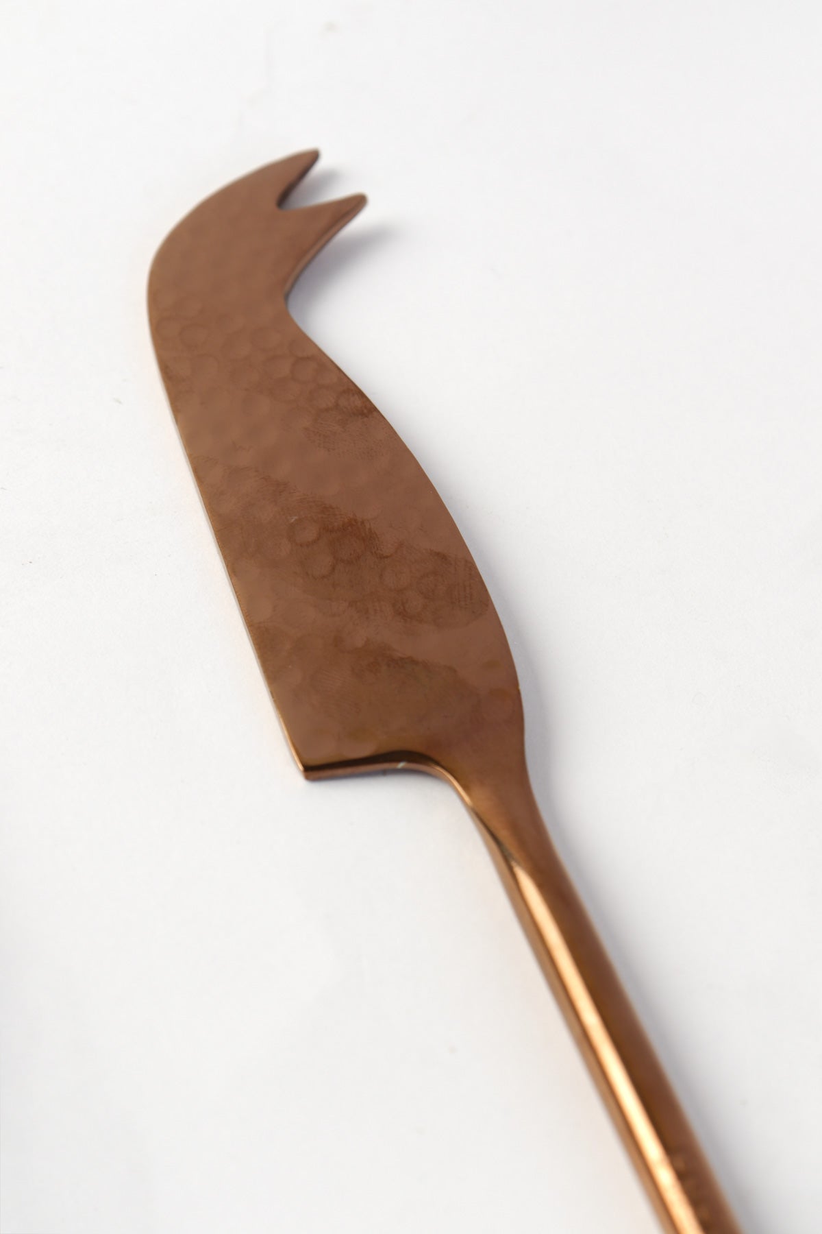 SERVING CUTLERY Hammered Rose Gold Cheese Set